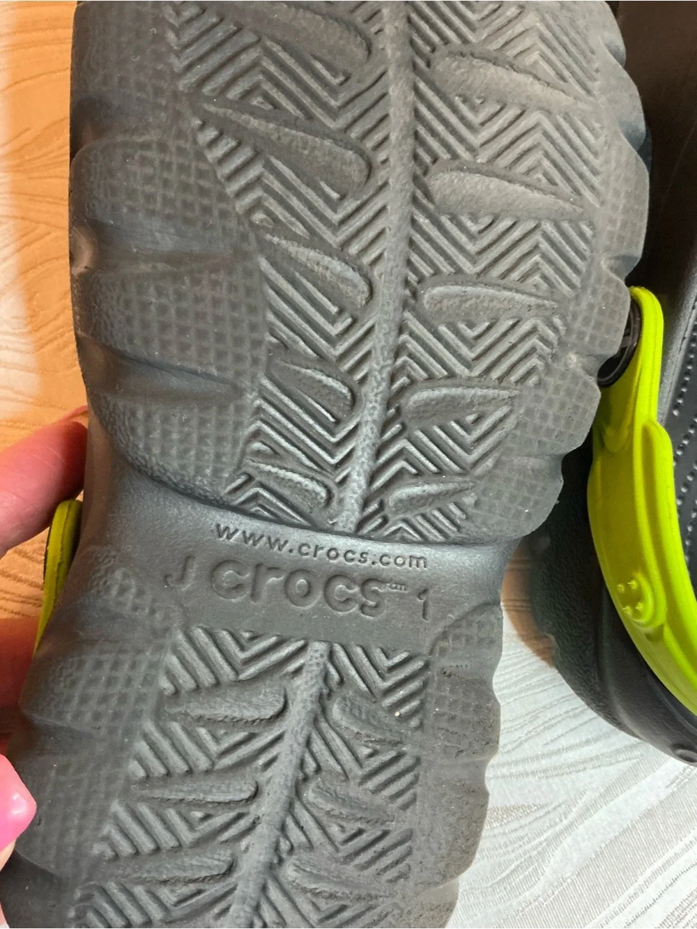 CROCS DUET SPORT CLOGS GRAPHITE VOLT GREEN COMFORT SHOES